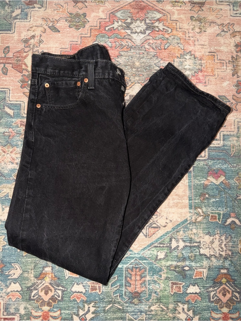 Levi's Black Straight-Leg Women's Jeans
